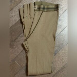 SKIMS Stretch Cotton Ribbed Jersey Leggings Army Green Women’s Size M